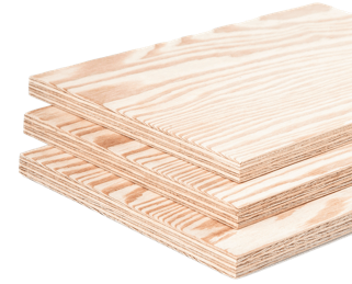 Sperrholz aus Nadelholz, Qualitäten /I+/II mit Außenschicht aus sibirischer Lärche